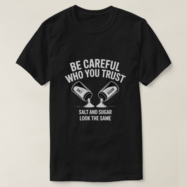 Camiseta engraçada com citação – Sal (Frente do Design)