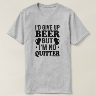 Camiseta engraçada com desenho de cerveja - Presen