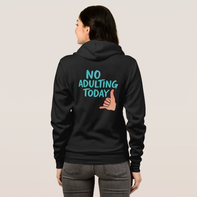 Camiseta engraçada com design de mão 'Sem Adultera (Parte Traseira Completa)