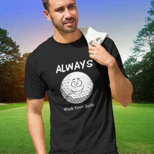 Camiseta engraçada com duplo sentido de golfe para