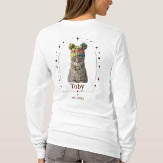 Camiseta engraçada com foto de mãe de gato Desculp