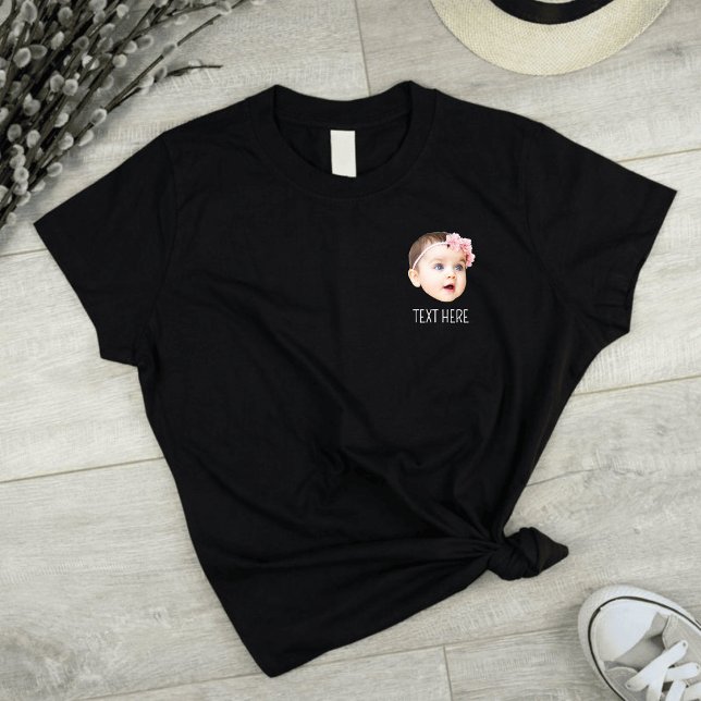 Camiseta engraçada com foto do rosto de bebê, cria (Criador carregado)