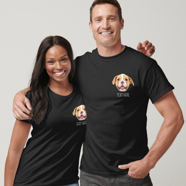 Camiseta engraçada com foto do rosto de gato, cach (Criador carregado)