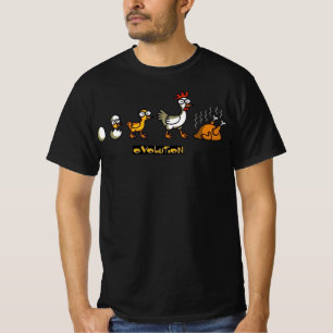 Camiseta engraçada com gráfico da evolução da gali