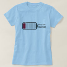 Camiseta engraçada com humor de café "Nível da Mam