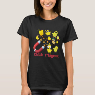 Camiseta engraçada com ímã de frango | Fazenda fof