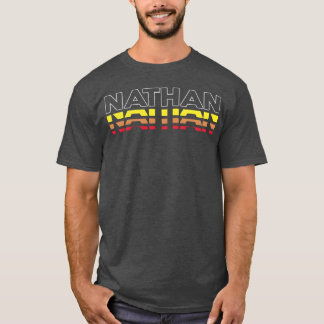 Camiseta engraçada com o primeiro nome Nathan vint