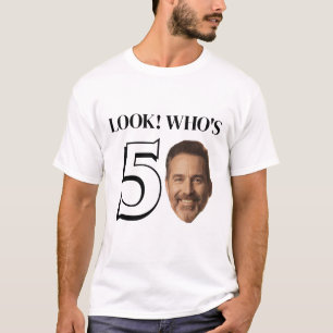 Camiseta engraçada com rosto personalizado para qu