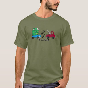 Camiseta Engraçada com Sapo Mal-Humorado e Reboque