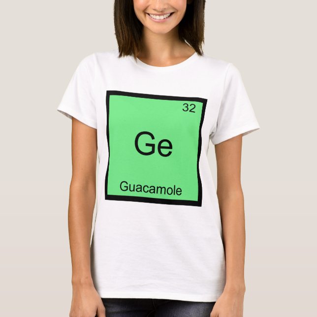 Camiseta engraçada com símbolo do elemento químico (Frente)