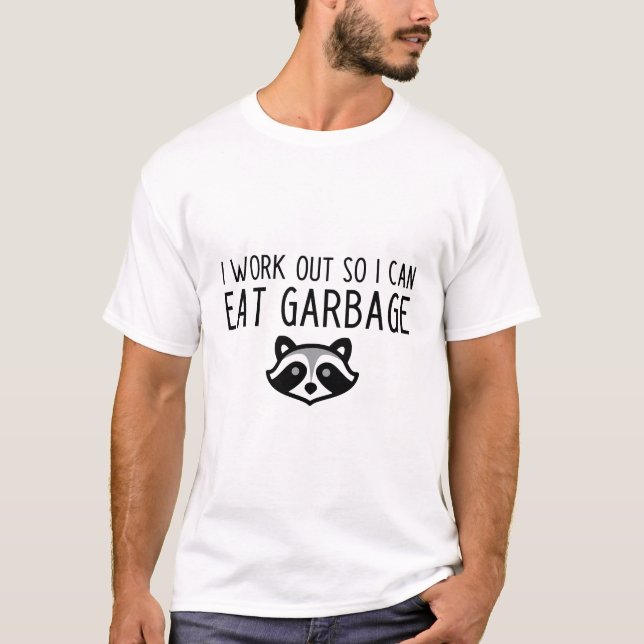 Camiseta engraçada com slogan de treino de guaxini (Frente)