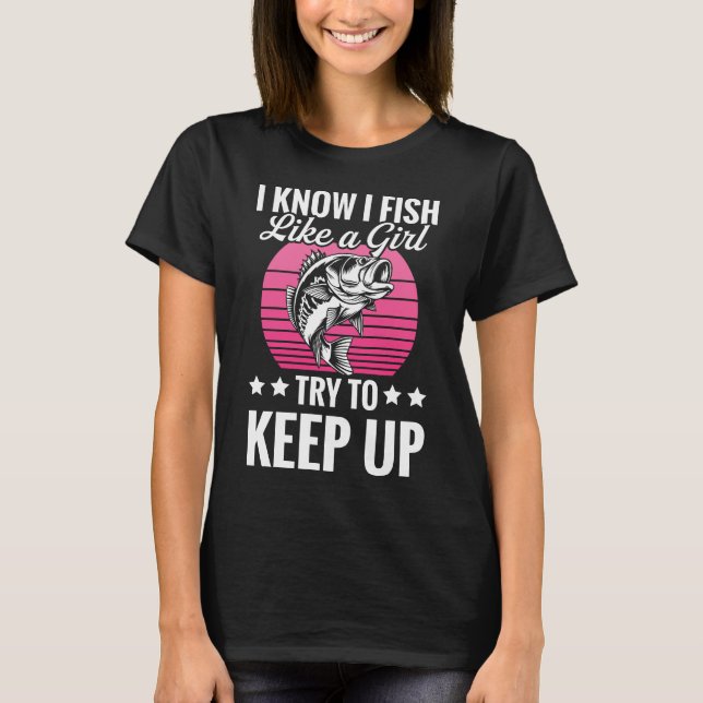 Camiseta engraçada com tema de pesca (Frente)