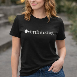 Camiseta engraçada com texto branco para mulheres