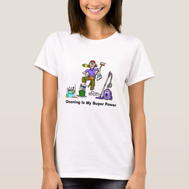 Camiseta engraçada da empregada doméstica (Frente)