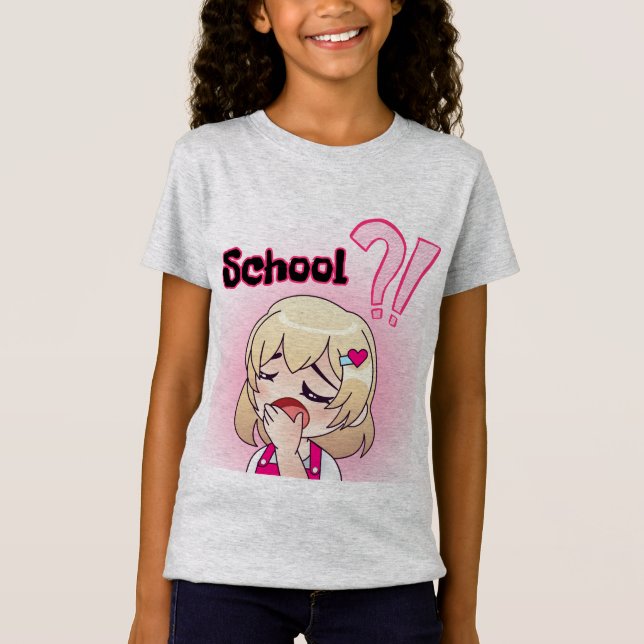 Camiseta engraçada da escola (Frente)