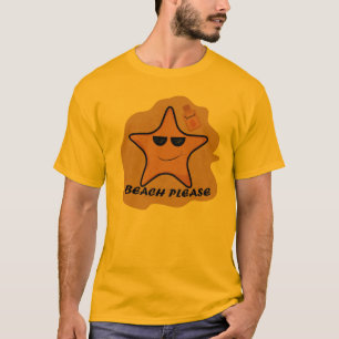 camiseta engraçada da estrela de mar