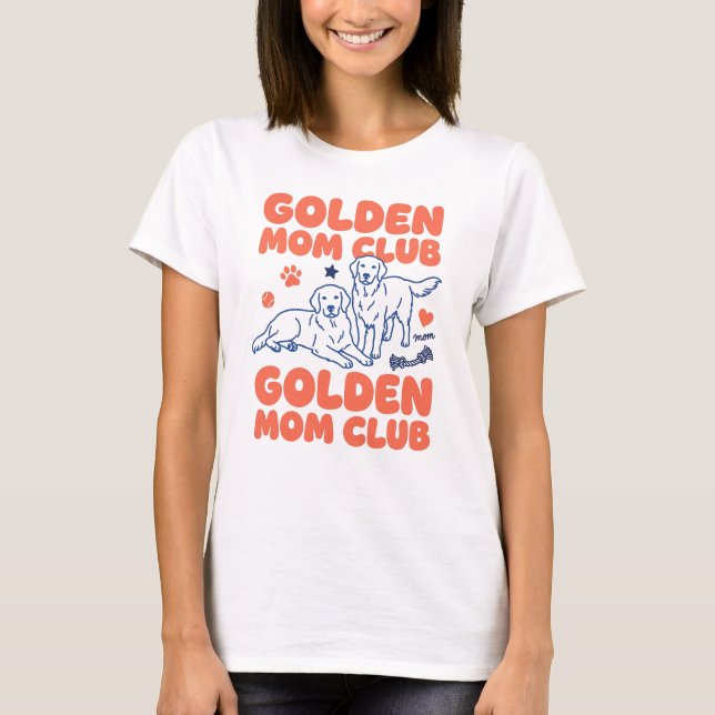 Camiseta engraçada da mãe do Golden Retriever (Frente)