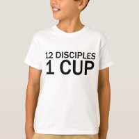Camiseta engraçada da Última Ceia - 12 DISCÍPULOS,