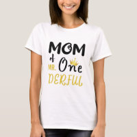 Camiseta engraçada de 1º aniversário da mamãe do M