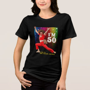 Camiseta Engraçada de 50º Aniversário Kick & Stret