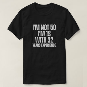 Camiseta engraçada de 50 anos de idade