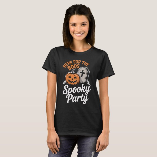 Camiseta engraçada de abóbora para festa de Hallow (Frente Completa)