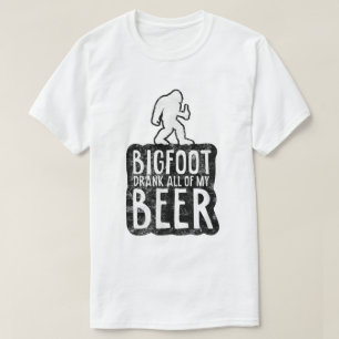 Camiseta engraçada de acampamento do Pé Grande Beb