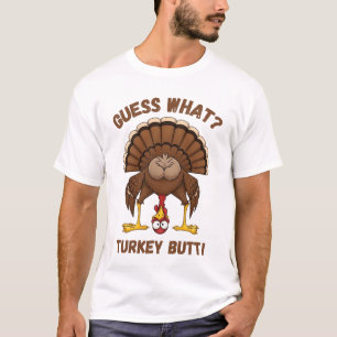 Camiseta engraçada de Ação de Graças, Adivinhe o q