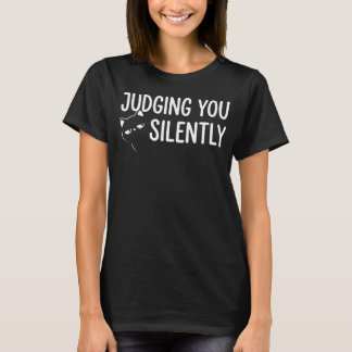 Camiseta Engraçada de Amante de Gato - Julgando Vo