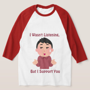 Camiseta engraçada de anime com humor