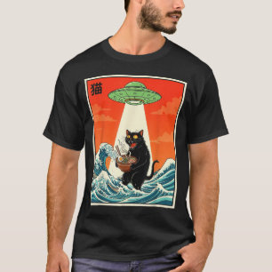 Camiseta engraçada de anime japonês Ufo Ramen de g