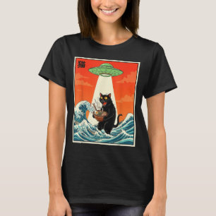 Camiseta engraçada de anime japonês Ufo Ramen de g