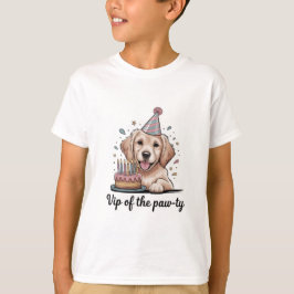 Camiseta engraçada de aniversário de cachorro "VIP