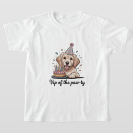 Camiseta engraçada de aniversário de cachorro "VIP