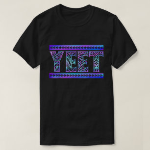 Camiseta engraçada de arte tribal com gradiente Ye