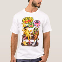 Camiseta engraçada de banana e kiwi paquerando Cit