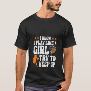 Camiseta engraçada de basquete feminino para menin