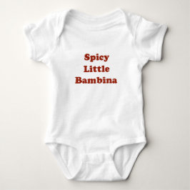 Camiseta engraçada de bebê italiano Spicy Little B