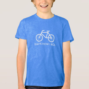 Camiseta engraçada de bicicleta para crianças É