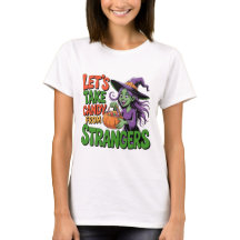 Camiseta engraçada de bruxa de Halloween para truq