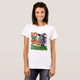 Camiseta engraçada de bruxa de Halloween para truq