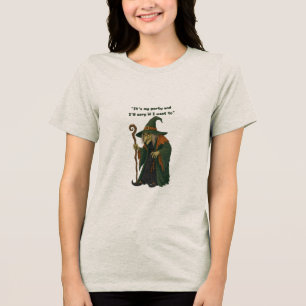 Camiseta engraçada de bruxa para festa de Hallowee