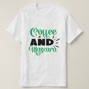 Camiseta Engraçada de Café e Máscara para Amantes