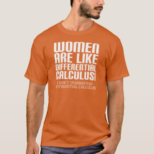 Camiseta engraçada de cálculo diferencial feminino
