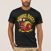 Camiseta engraçada de caracol derretendo irônica e