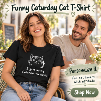 Camiseta engraçada de Caturday para amantes de gat