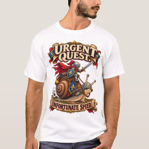 Camiseta engraçada de Cavaleiro Lesma Medieval M