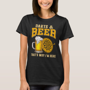 Camiseta engraçada de cerveja Darts para jogador d