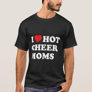 Camiseta Engraçada de Cheerleading Eu Amo Mães de