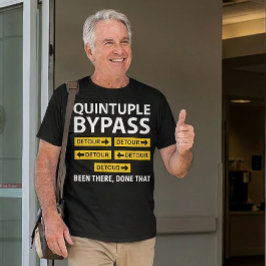 Camiseta engraçada de cirurgia cardíaca de quintup